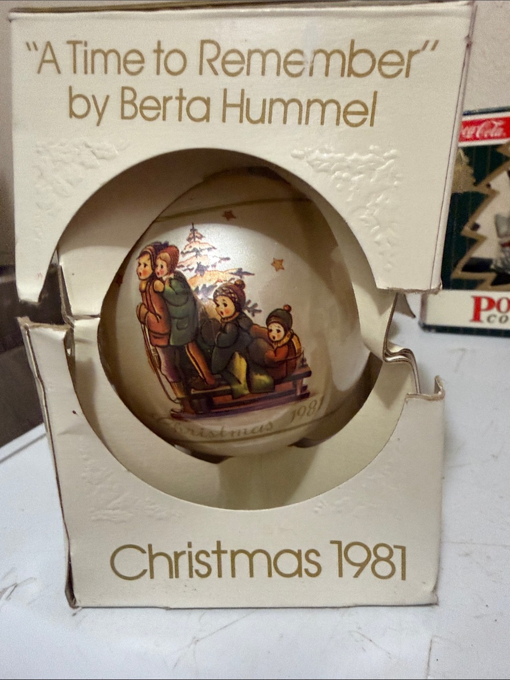 A Time to Remember by Christmas 1981 Ornament - Cream